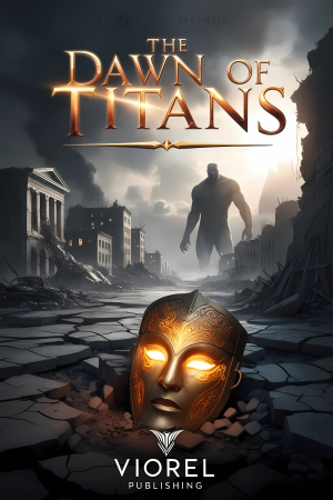 Book cover for The Dawn of Titans, a fantasy book featuring mythical creatures.